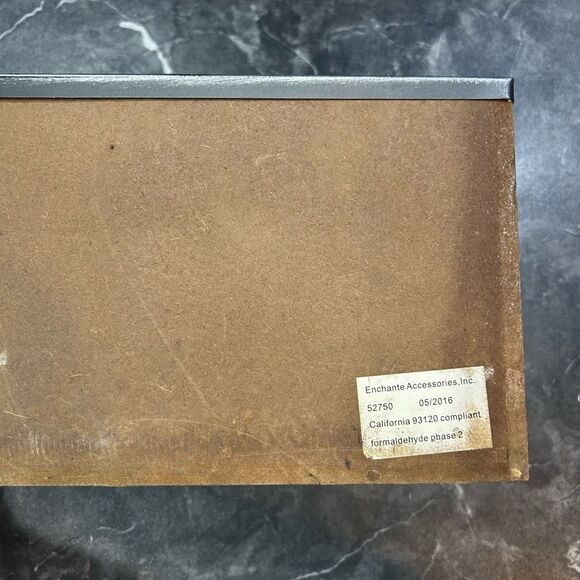 “LOVE” Wood Brown Teal Multiple Compartment Mail Organizer - Picture 4 of 12